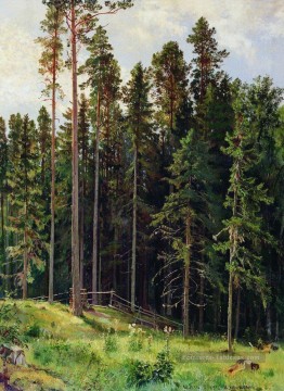 forêt 1892 paysage classique Ivan Ivanovitch Peinture à l'huile